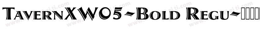 TavernXW05-Bold Regu字体转换